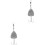 2Pcs Titanium Steel Fishing Hook Silver Outdoor Practical Small Hook 5