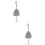 2Pcs Titanium Steel Fishing Hook Silver Outdoor Practical Small Hook 8