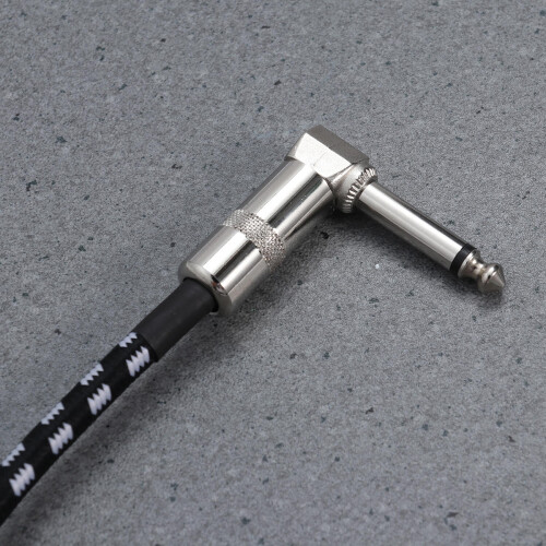 Mlins  3 Pcs Effect Cable Right Angle Cables Braided Shielding 2