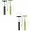 4Pcs Car Windshield Squeegee with Long Handle Durable Rubber 8