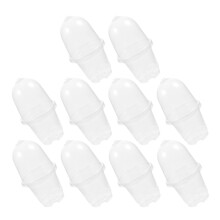 20Sets Transparent Pots with Drainage Holes for Garden Plants