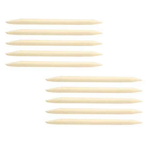 60Pcs Bamboo Scratch Pens for Kids Light Yellow DIY Art Tools