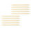 60Pcs Bamboo Scratch Pens for Kids Light Yellow DIY Art Tools 10