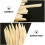 60Pcs Bamboo Scratch Pens for Kids Light Yellow DIY Art Tools 9