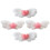 20St Dames Wing Haarclips Wit Stoffen Metaal Modieuze Haaraccessoires 3