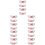 20St Dames Wing Haarclips Wit Stoffen Metaal Modieuze Haaraccessoires 8