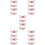 20St Dames Wing Haarclips Wit Stoffen Metaal Modieuze Haaraccessoires 10