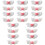 20St Dames Wing Haarclips Wit Stoffen Metaal Modieuze Haaraccessoires 5