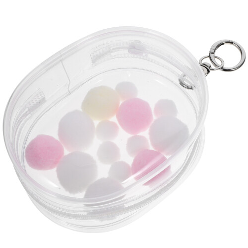 4Sets Clear Mini PVC Doll Storage Bag Backpack Hanging Portable Pouch 2