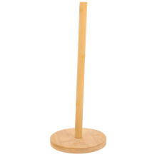 5St Beige Bamboe Paper Towel Holder Voor Keuken En Badkamer
