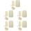 5Sets Training Reward Jar Khaki Met Stervorm Voor Kids 8