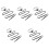 5St Zwarte Elastische Leg Wraps Vrouwen Bruid Garters 5