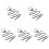 5St Zwarte Elastische Leg Wraps Vrouwen Bruid Garters 4