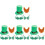 4Sets St. Patrick Party Deko Grün Kostüm Bart Accessoires Set 2