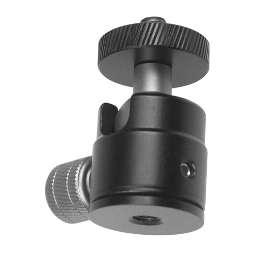 2St Zwarte Camera Statief Adapter Met Aluminium Balhoofd Mount Clamp