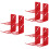 12Pcs Fire Extinguisher Wall Hook Heavy Duty Iron Mount Red Holder 7