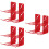 12Pcs Fire Extinguisher Wall Hook Heavy Duty Iron Mount Red Holder 8