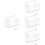 4Sets Transparante Post Organizer Acryl, Brievenhouder Voor Desktop 7