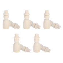 30St Khaki Peg Poppetjes DIY Knutselpoppetjes Onbewerkt