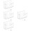 4Sets Transparante Post Organizer Acryl, Brievenhouder Voor Desktop 8