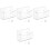 4Sets Transparante Post Organizer Acryl, Brievenhouder Voor Desktop 5