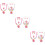 6Sets Kids Sieraden Set Vijfdelig Plastic Feestaccessoire 9