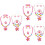 6Sets Kids Sieraden Set Vijfdelig Plastic Feestaccessoire 6