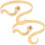Gouden Snake Bangle Arm Cuff Sieraden Dames & 1