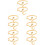 Gouden Snake Bangle Arm Cuff Sieraden Dames & 8