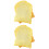 4St PU Broodversiering Geel Levensgetrouw Nep Toast Model 7
