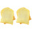 4St PU Broodversiering Geel Levensgetrouw Nep Toast Model 4