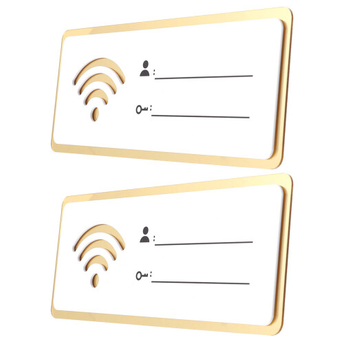 4St Multi Kleuren Acryl WiFi Bord Voor