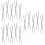 60Pairs Rust-Resistant Stainless Steel Chopsticks for Home Use Silver 7