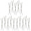 60Pairs Rust-Resistant Stainless Steel Chopsticks for Home Use Silver 2