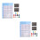 2Sets Ukulele Oefentools Met Gekleurde Notenstickers En Beginners 5