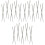 60Pairs Rust-Resistant Stainless Steel Chopsticks for Home Use Silver 3