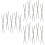 60Pairs Rust-Resistant Stainless Steel Chopsticks for Home Use Silver 6