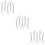 60Pairs Rust-Resistant Stainless Steel Chopsticks for Home Use Silver 8