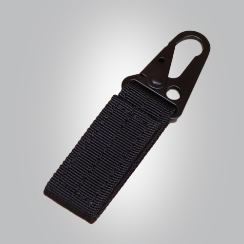 Boucle Nylon Noir Multi-Survie, Porte-Clé Tactique Camping 2