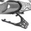 Black Matte Rear Luggage Rack for Xmax Scooters 16