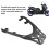 Black Matte Rear Luggage Rack for Xmax Scooters 19