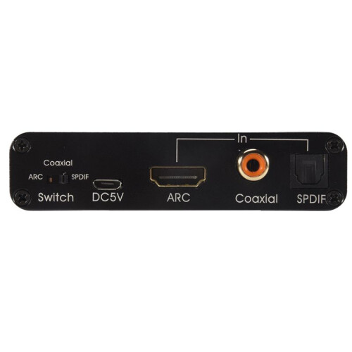 Audio Extractor 192KHz DAC Converter ARC Audio Extractor Support Digital -Compatible Audio to Analog Stereo Audio 2