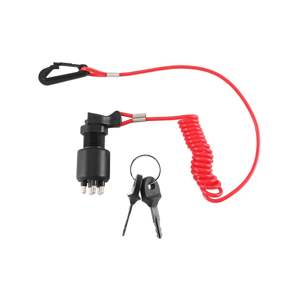 Ignition Key Safety Lanyard Lock Assembly For Omc Brp 1996 Johnson Evinrude 5005801 For Evinrude For Johnson 6031896153147