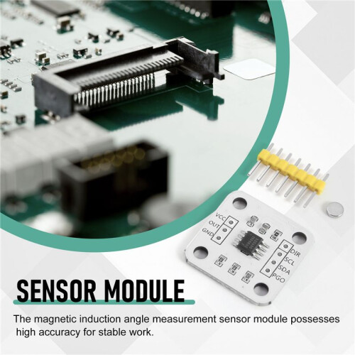 4Pcs AS5600 Magnetic Encoder Magnetic Induction Angle Measurement Sensor Module 12Bit High Precision 2