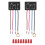 Lot 2 Interrupteurs Lampe Tactile, Module Commande de Lampe Tactile pour LED à Intensité Variable, Ampoules, Kit de Remplacement D'Interrupteur de 1