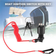 Conjunto de Trava de SegurançA da Chave de IgniçãO para OMC BRP 1996 Johnson Evinrude 5005801 para Evinrude para Johnson