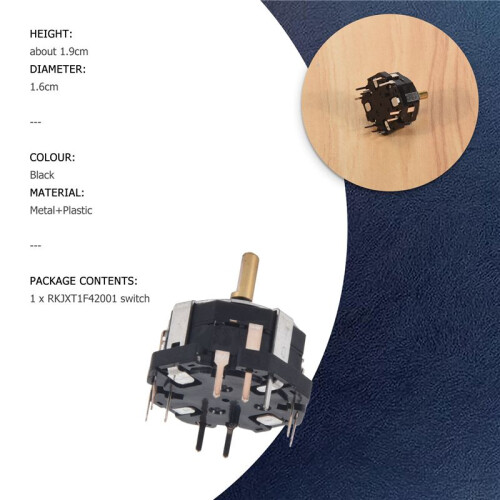 RKJXT1F42001 4-VäGsbrytare Car Navigation Encoder NyckelvippströMbrytare med Push  Encoder 1