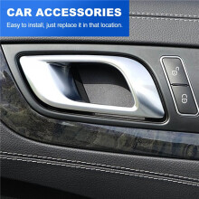 Left Car Interior Door Inner Handle for Ranger 2012-2021 Everest 2015-2021 BT50 2012-2019 Silver Grey
