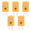 5Pcs plug de Temperature de Capteur de Thermocouple du type K de Circuits RTD Jaune 1