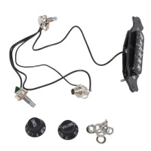 Pastilla de guitarra acustica de recogida magnetica negra